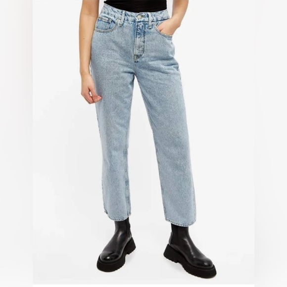 Good American Good 90’s Duster, High-Rise, Crop, Relaxed Fit, 5-Pocket Jeans, 12 - Picture 3 of 13